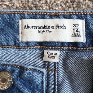 Abercrombie High Rise Curve Love Ultra Wide Leg Jeans